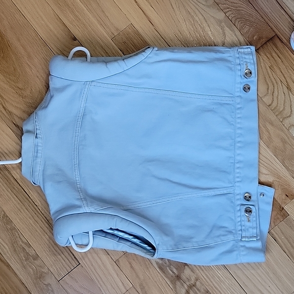 Stolen girlfriends club padded light denim vest size 8 - Picture 5 of 12